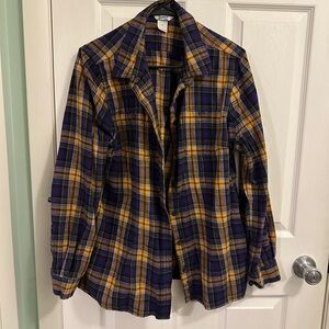 Plaid Women's Jacket in Purple and Yellow